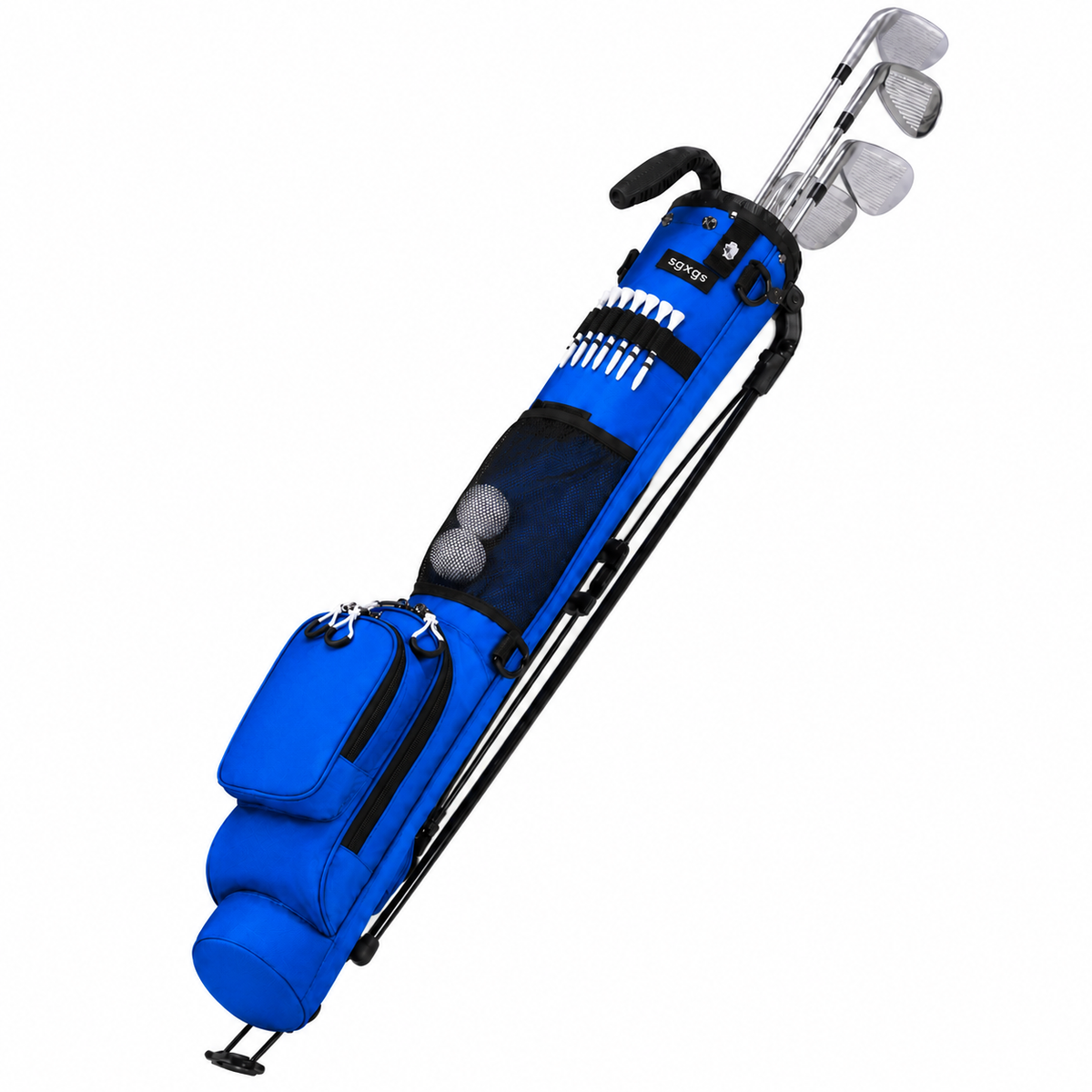 Golf Standbag mit Ständer – Leichte Tragbare Golftasche für Schläger & Zubehör